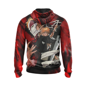 Bleach Kurosaki Ichigo Unisex 3D T-shirt Zip Hoodie Pullover Hoodie 