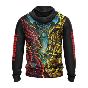 Yu-Gi-Oh! Egyptian Gods Dragons Unisex 3D Pullover Hoodie