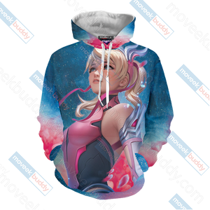 Overwatch Pink Mercy 3D Hoodie