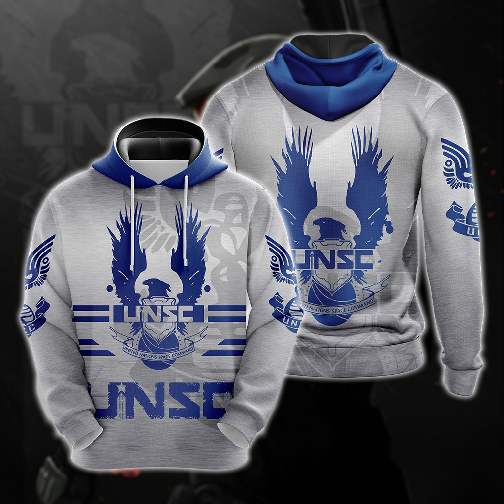 Halo - United Nation Space Command Unisex 3D Hoodie
