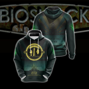 BioShock - No Gods Or Kings Only Man Unisex 3D Hoodie