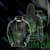Mortal kombat - REPTILE Unisex 3D Zip Hoodie Jacket