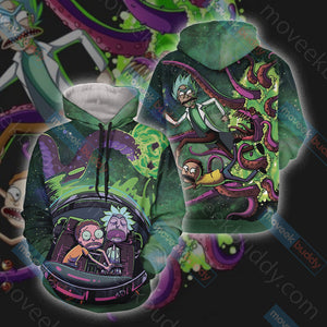 Rick and Morty Unisex 3D Hoodie