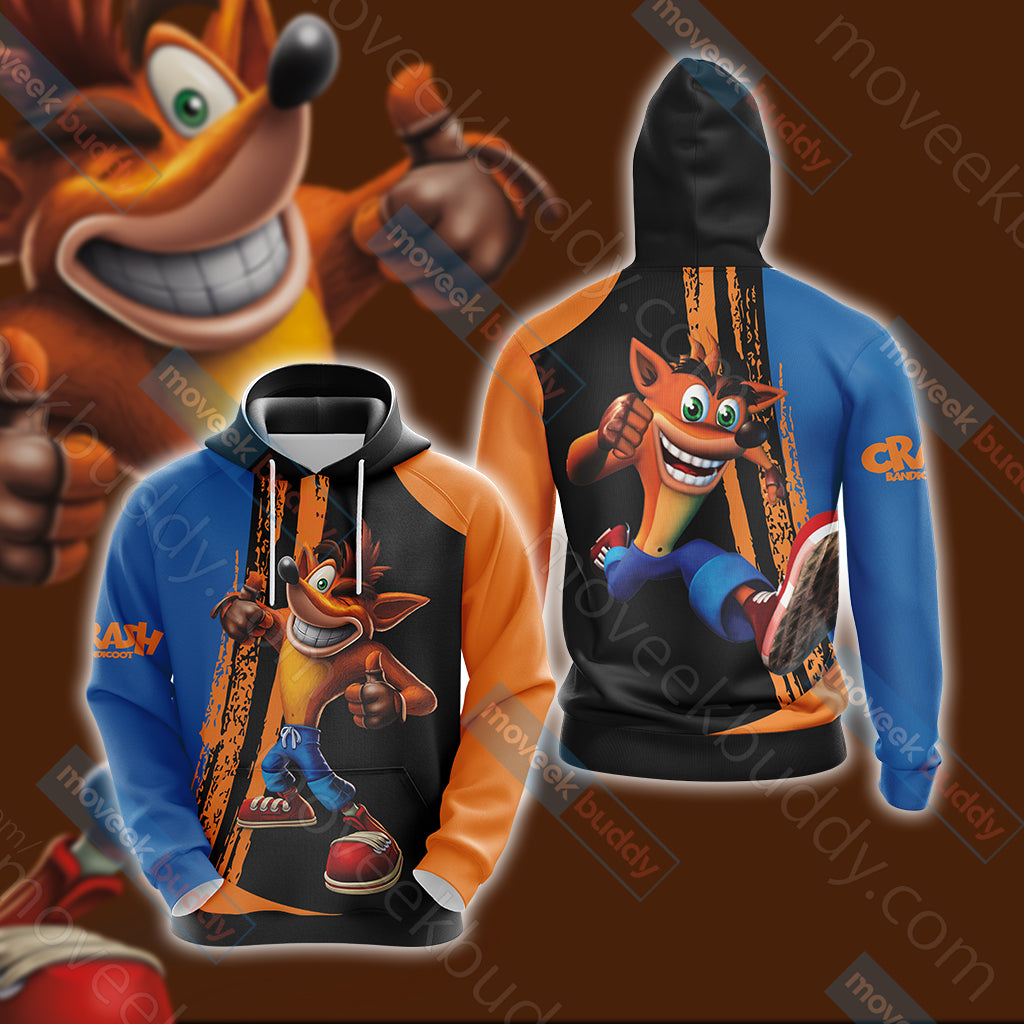 Crash Bandicoot New Look Unisex 3D Hoodie