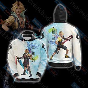 Final Fantasy X - Tidus T-shirt Zip Hoodie Pullover Hoodie