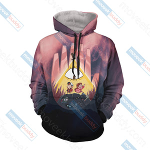 Gravity Falls Bill Cipher Wheel New Unisex 3D Hoodie