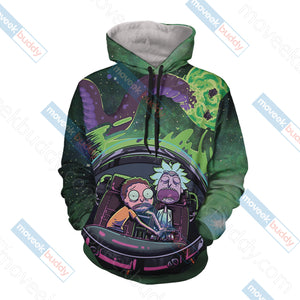 Rick and Morty Unisex 3D Hoodie