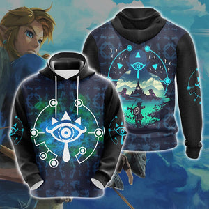 The Legend Of Zelda - Sheikah Eye Unisex 3D T-shirt Zip Hoodie Pullover Hoodie