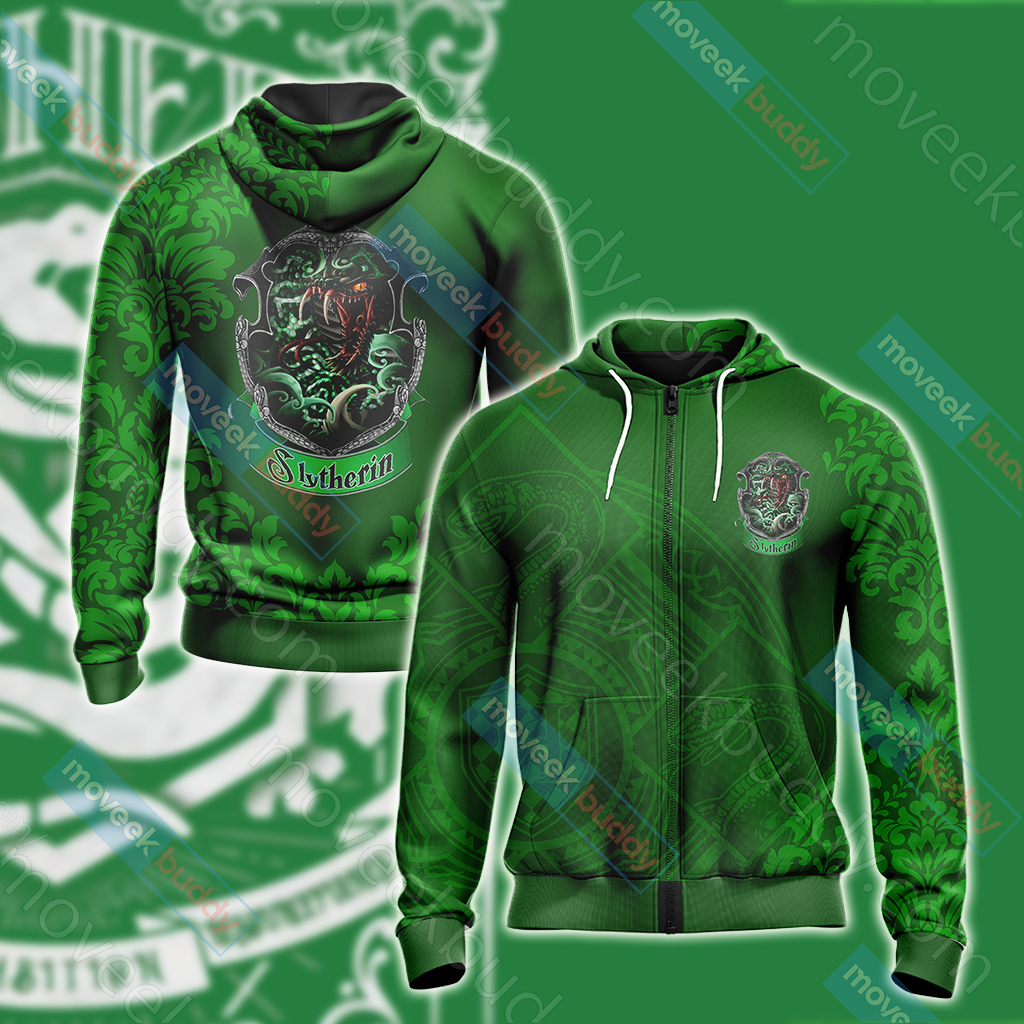 Harry Potter - Cunning Like A Slytherin Version Lifestyle Unisex Zip Up Hoodie