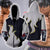 Tekken Jin Kazama White Flame Cosplay Zip Up Hoodie Jacket