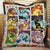 Pokemon Eevee Evolution 3D Quilt Blanket