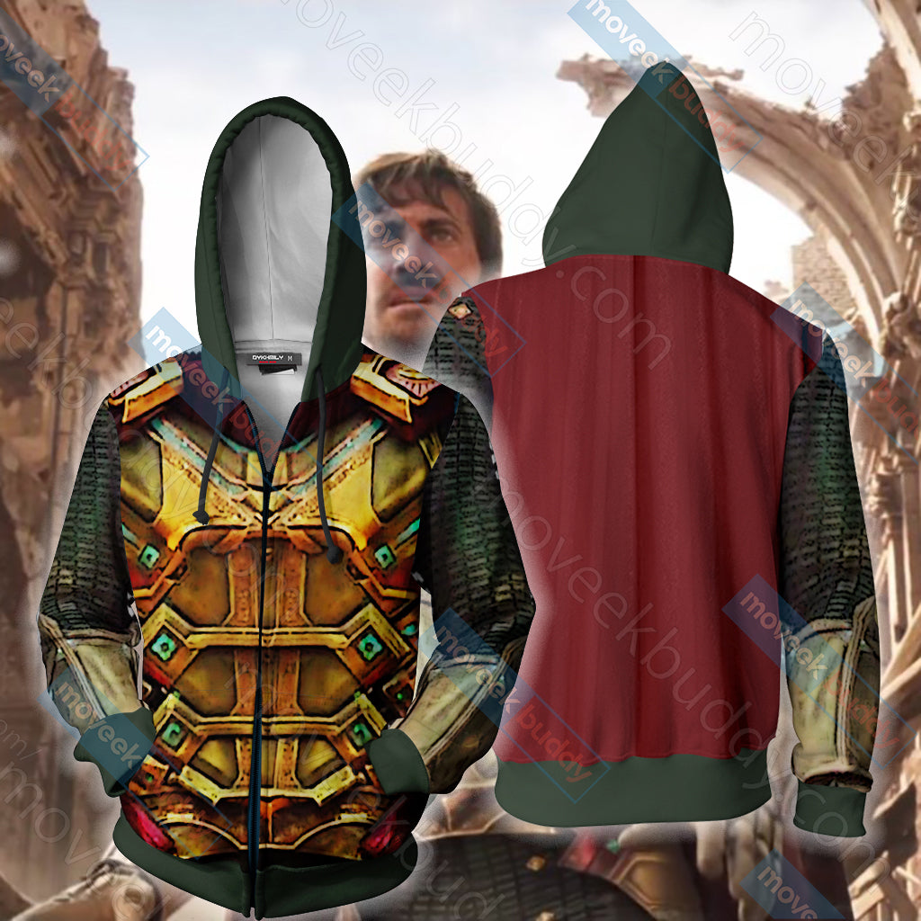 Spider Man Far From Home Mysterio Cosplay Zip Up Hoodie Jacket