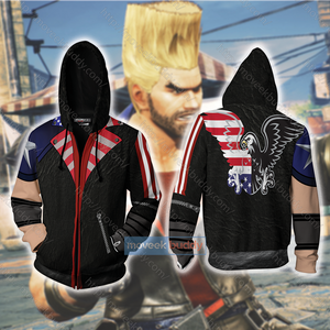 Tekken Paul Phoenix Cosplay Zip Up Hoodie Jacket