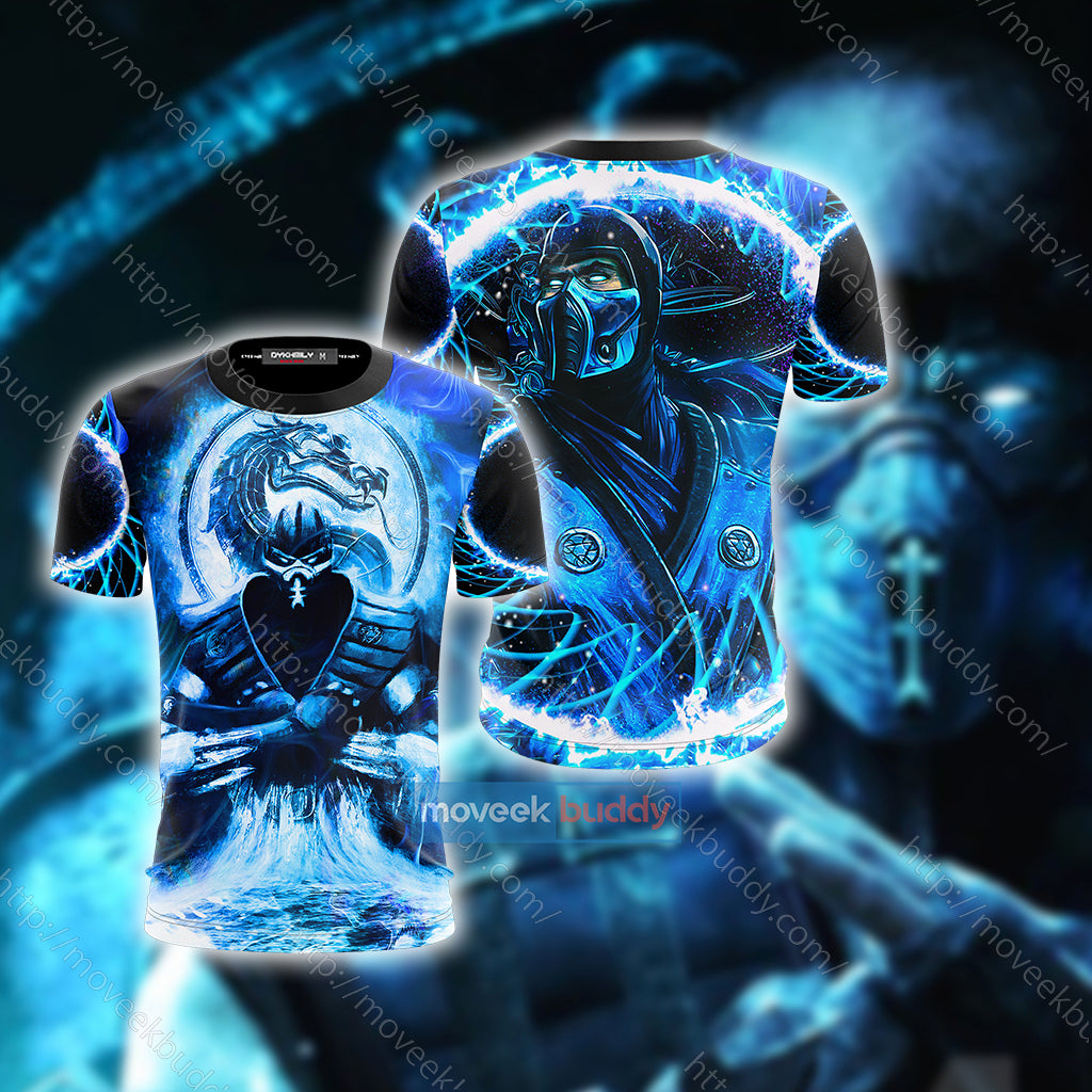 Mortal Kombat Subzero Cosplay Unisex 3D T-shirt