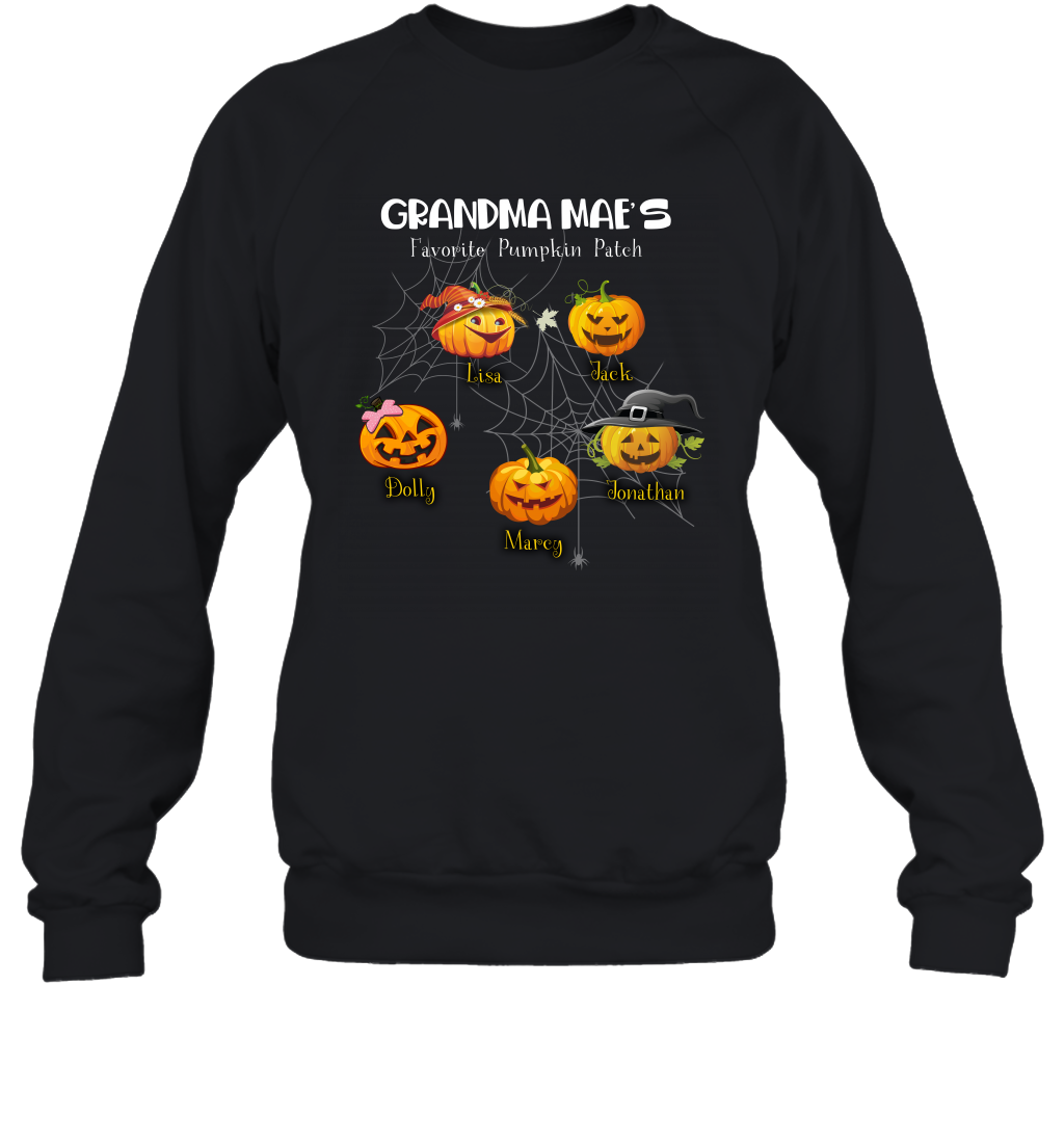 Grandma's favorite pumpkin patch  Halloween Custom Sweatshirt