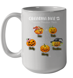 Grandma's favorite pumpkin patch  Halloween Custom Ceramic Mug 15oz