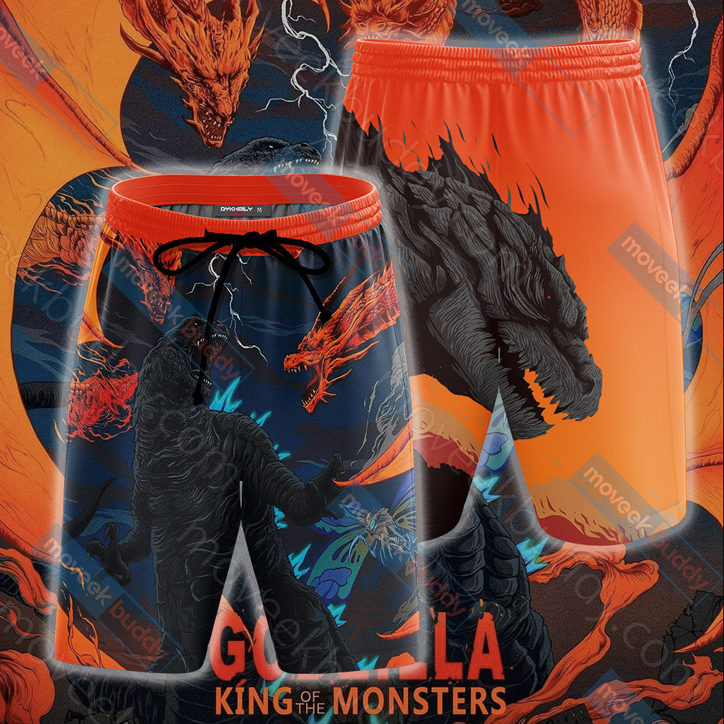 Godzilla King Of The Monsters Beach Shorts