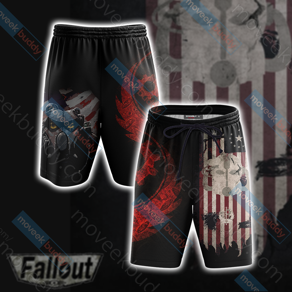 Fallout Brotherhood Of Steel New Unisex Beach Shorts