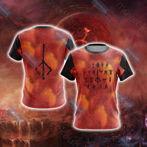 Bloodborne - Runes Unisex 3D T-shirt