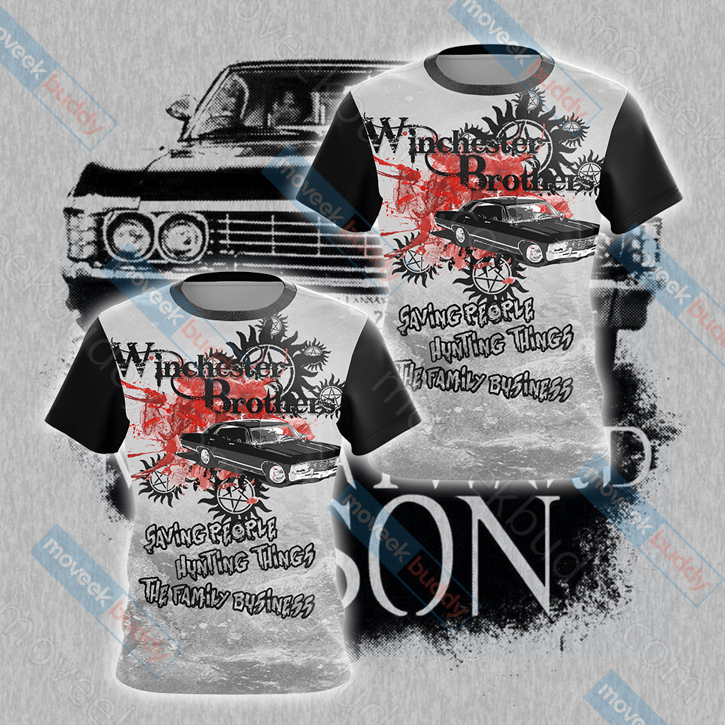 Supernatural - Winchester Unisex 3D T-shirt