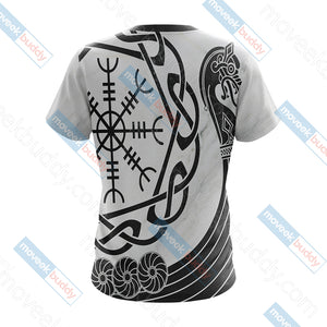 Vikings - Vegvisir symbol Unisex 3D T-shirt