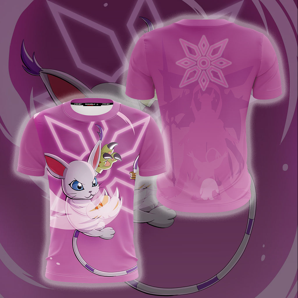 Digimon Gatomon Unisex 3D T-shirt