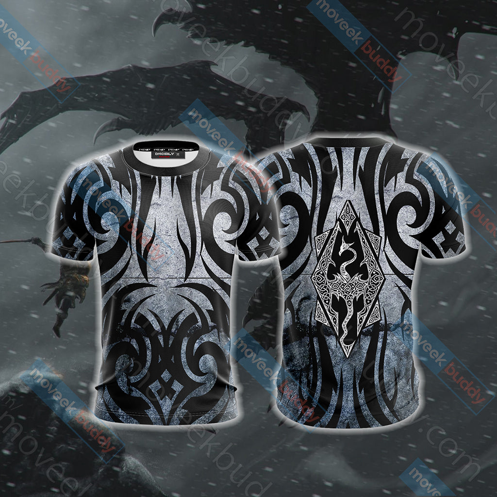 The Elder Scrolls: Skyrim Symbol Unisex 3D T-shirt