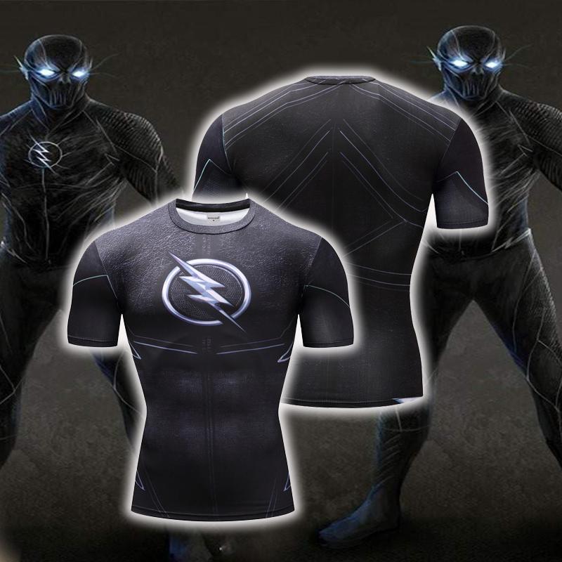 The Black Flash Cosplay Short Sleeve Compression T-shirt