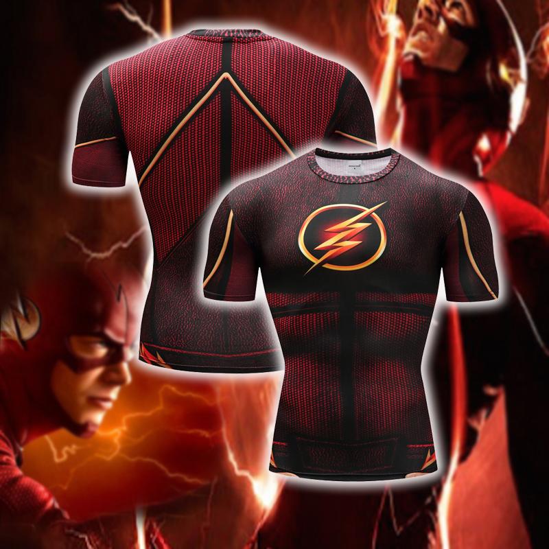 The Flashman Cosplay Short Sleeve Compression T-shirt