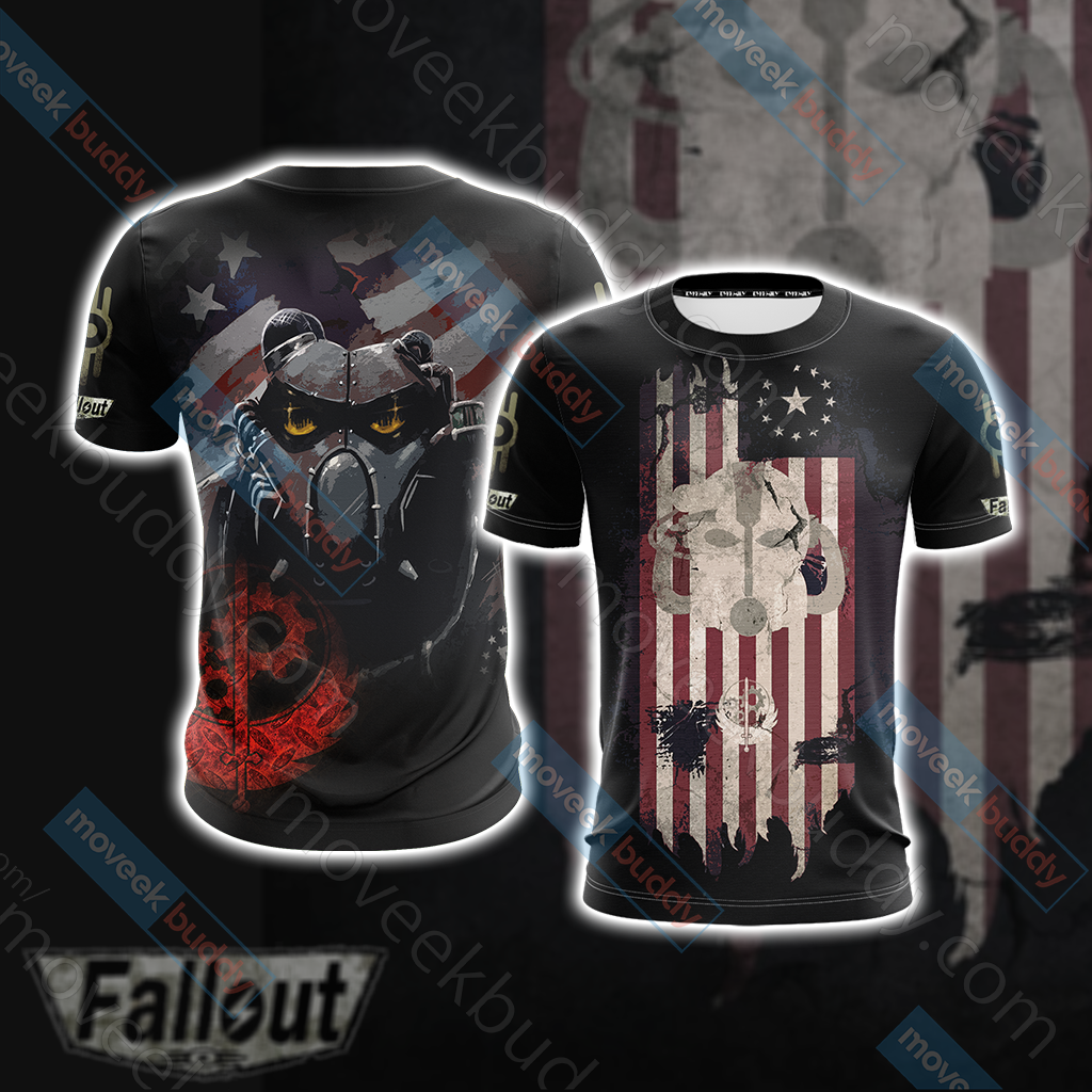 Fallout Brotherhood Of Steel New Unisex 3D T-shirt