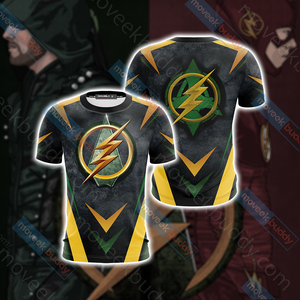 Arrow and Flash New Version Unisex 3D T-shirt