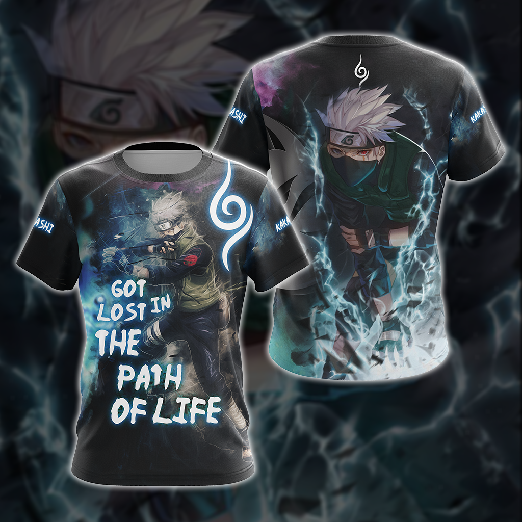 Naruto Kakashi - Got Lost In The Path Of Life Unisex 3D T-shirt Zip Hoodie Pullover Hoodie