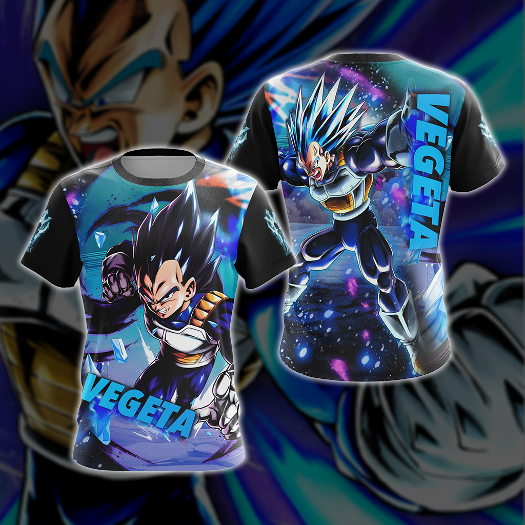 Dragon Ball Vegeta All Over Print T-shirt Zip Hoodie Pullover Hoodie