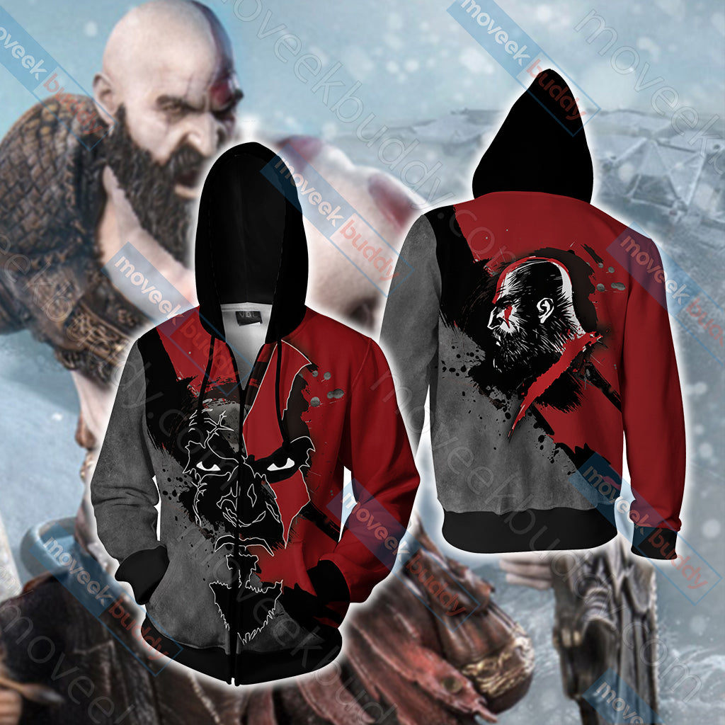 God Of War - Kratos New Version Unisex Zip Up Hoodie Jacket