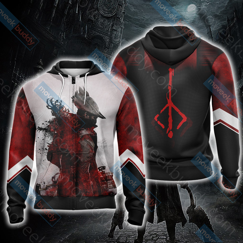 Bloodborne - Hunter's Mark New Unisex Zip Up Hoodie Jacket