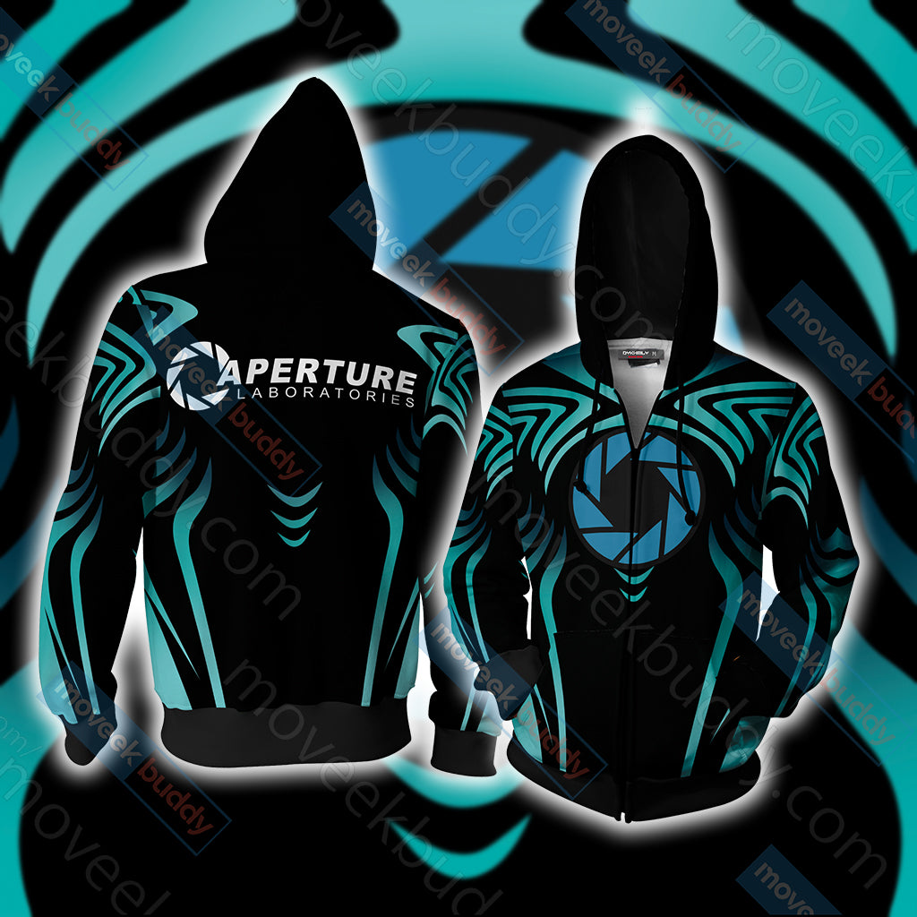 Portal 2 - Aperture Lab Logo Unisex Zip Up Hoodie Jacket