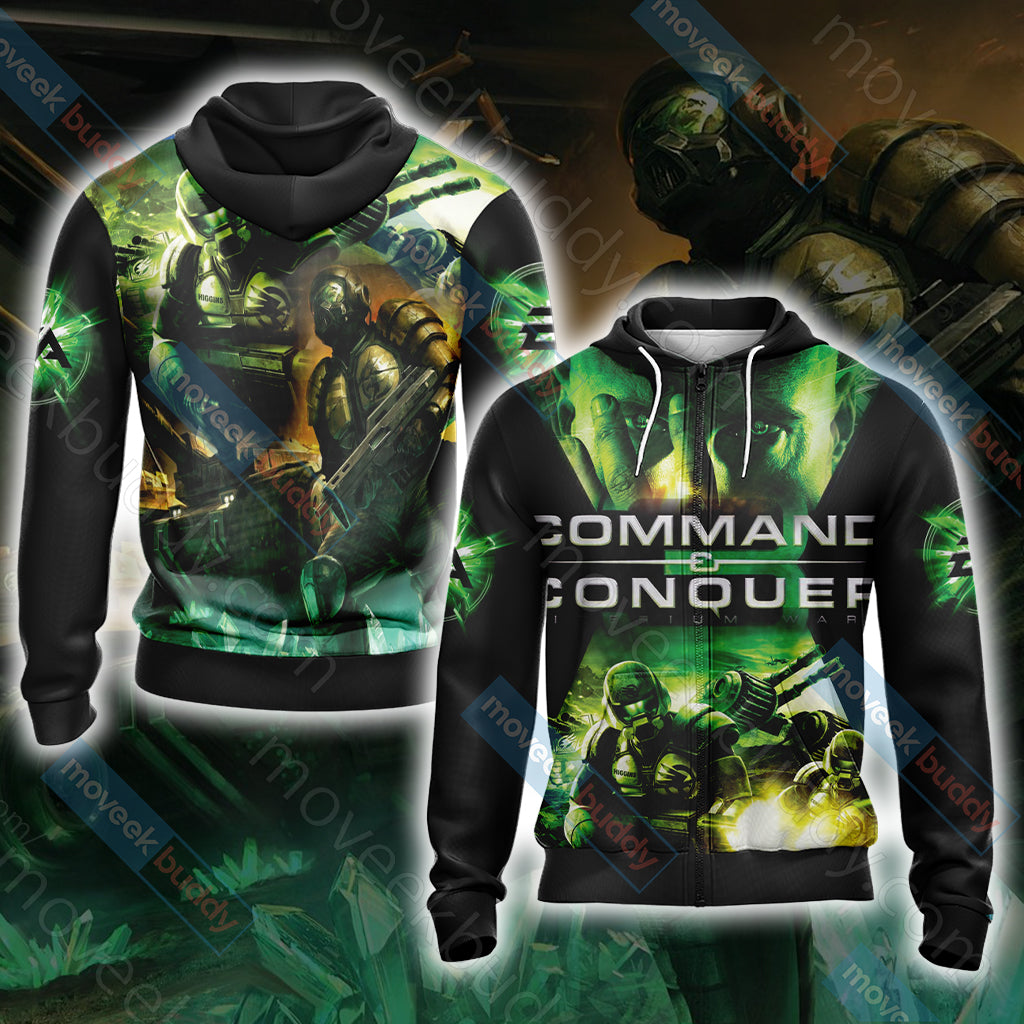 Command & Conquer-Tiberium Unisex Zip Up Hoodie Jacket