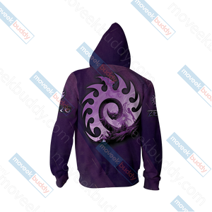 StarCraft - Zerg Symbol Unisex Zip Up Hoodie Jacket