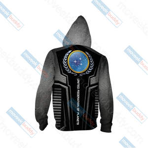 Star Trek - United Federation of Planets Logo Unisex Zip Up Hoodie Jacket