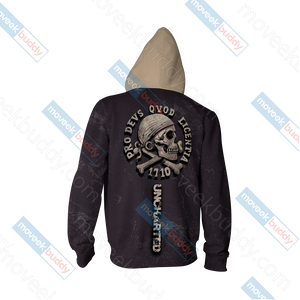 Uncharted Unisex Zip Up Hoodie Jacket