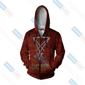 Lucifer Unisex Zip Up Hoodie Jacket
