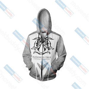 Assassin's Creed New Unisex Zip Up Hoodie Jacket