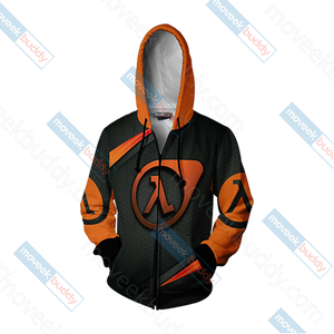 Half-Life New Unisex Zip Up Hoodie Jacket