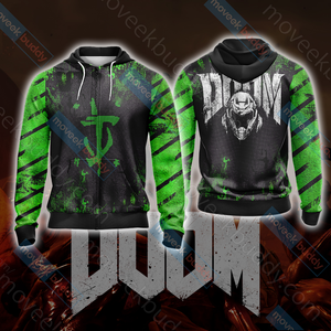Doom New Collection Unisex Zip Up Hoodie Jacket