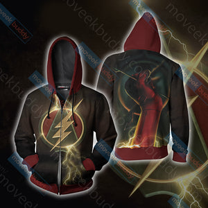 Arrow and Flash Unisex Zip Up Hoodie Jacket