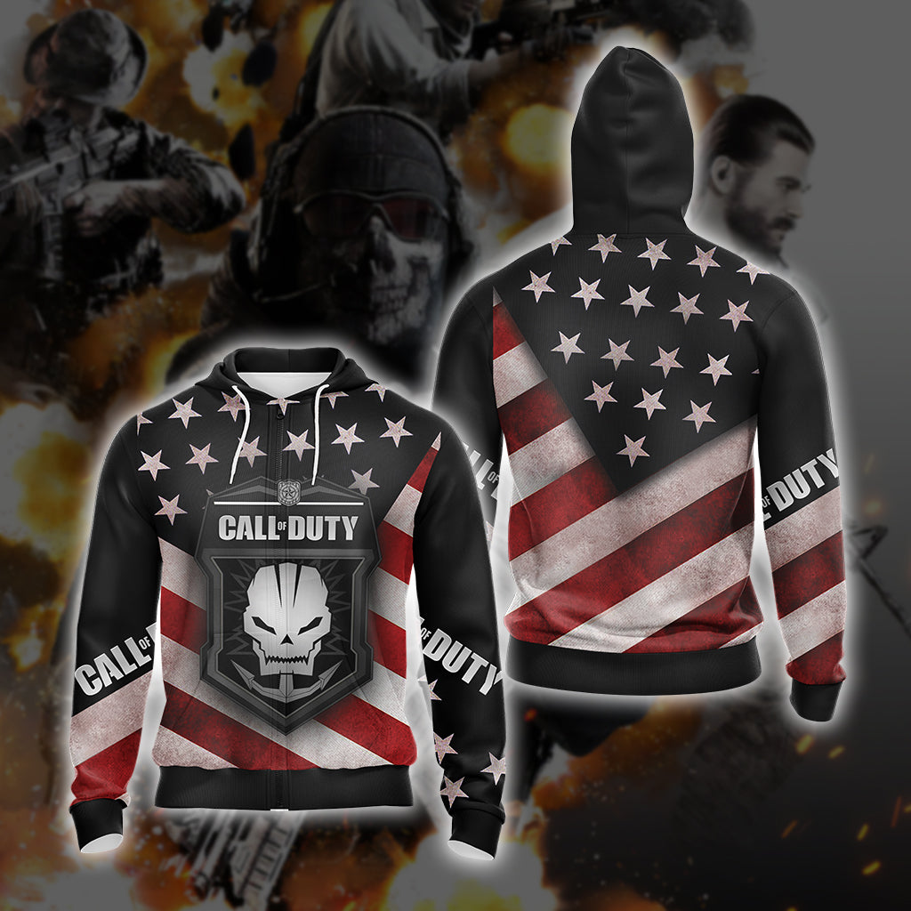 Call of Duty New Style Unisex Zip Up Hoodie