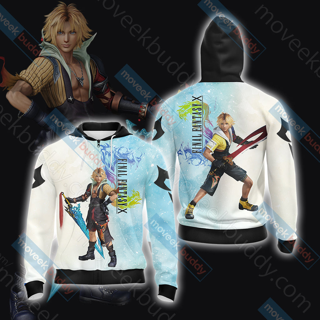 Final Fantasy X - Tidus Unisex Zip Up Hoodie Jacket