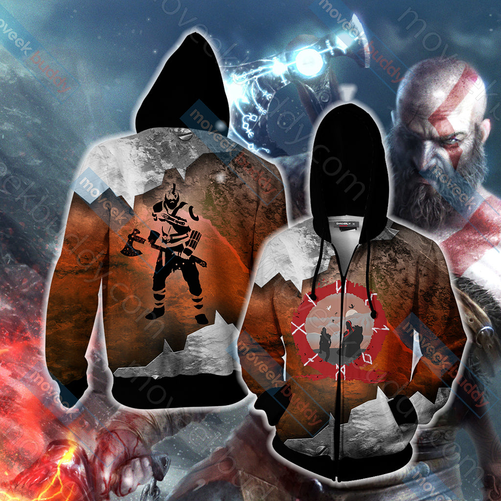 God Of War - Kratos New Style Zip Up Hoodie Jacket