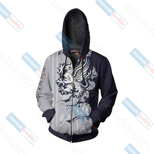 Dragon Age - Grey Warden symbol Unisex Zip Up Hoodie Jacket