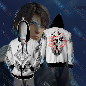 Squall Leonhart Final Fantasy Zip Up Hoodie Jacket